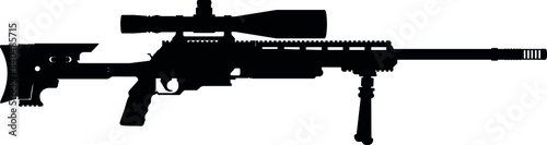 USA United States Army FNH USA 338 Magnum Sniper rifle 338, United States Marine Corps and United States Armed Forces - Police Sniper long range rifle FN 308 Sniper Rifle