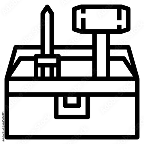 screwdriver line icon