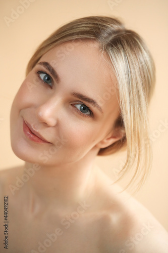 Female beauty Beauty and spa. Woman with soft skin 