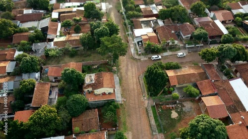 green city, road and a sunny view