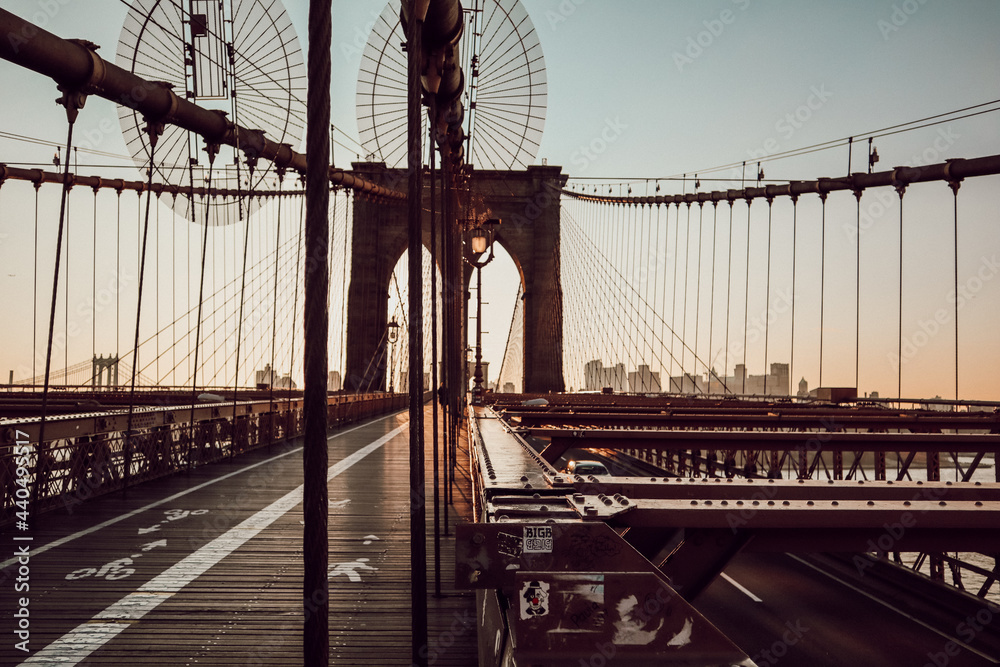 Fototapeta premium New York, Brooklyn Bridge