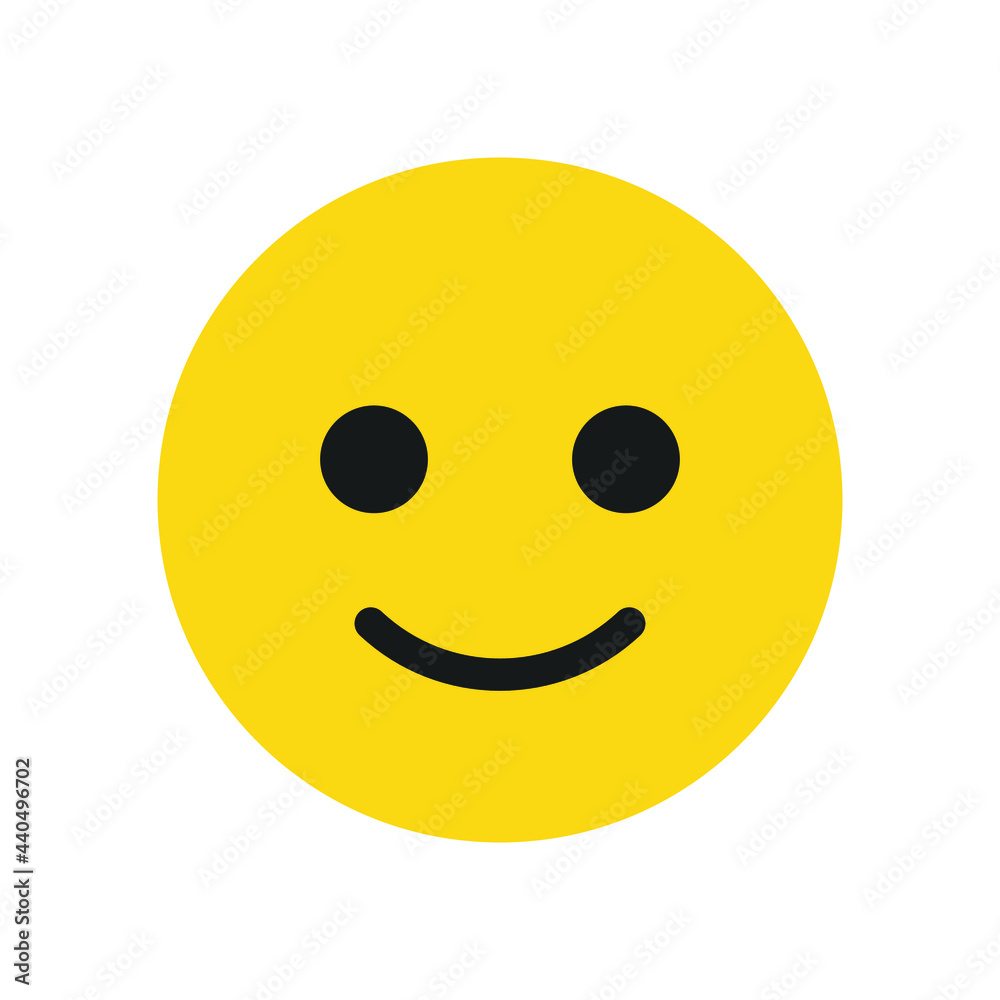 Smiley face emoji vector isolated on white background เวกเตอร์สต็อก