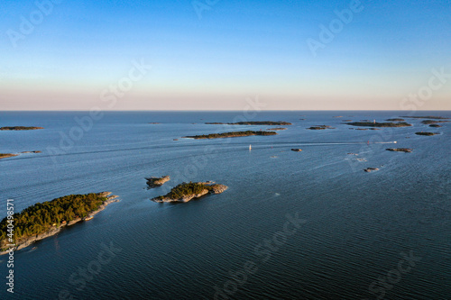 Obraz na płótnie Sailboat in the archipelago 0