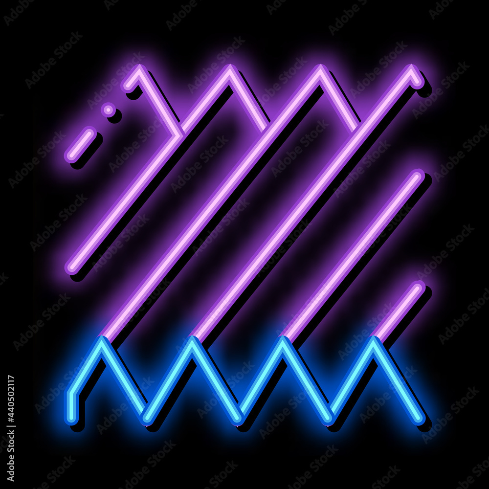 sound wave neon light sign vector. Glowing bright icon sound wave sign. transparent symbol illustration sound wave neon light sign vector. Glowing bright icon sound wave sign. transparent symbol illustration