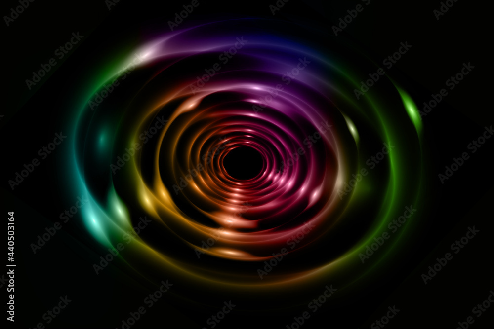 Water Drop background isolated on black background. Sound impact effect. Realistic colourful splash water waves surface. Vector circle ripple, liquid swirl round texture template. EPS10 Water Drop background isolated on black background. Sound impact effect. Realistic colourful splash water waves surface. Vector circle ripple, liquid swirl round texture template. EPS10