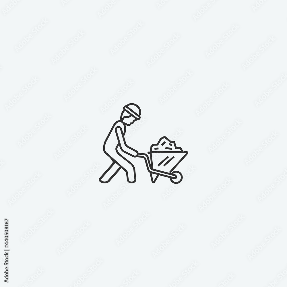 Construction vector icon illustration sign Construction vector icon illustration sign