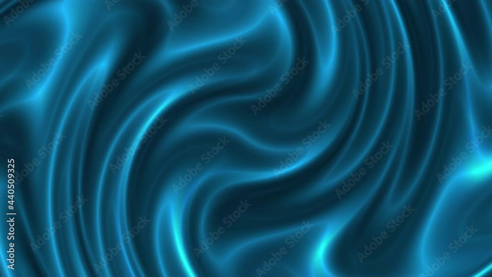 Abstract blue satin silk texture loop video. 4K render footage Abstract blue satin silk texture loop video. 4K render footage