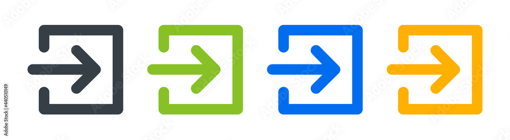 Login, enter, entrance icon vector sign. Login, enter, entrance icon vector sign.
