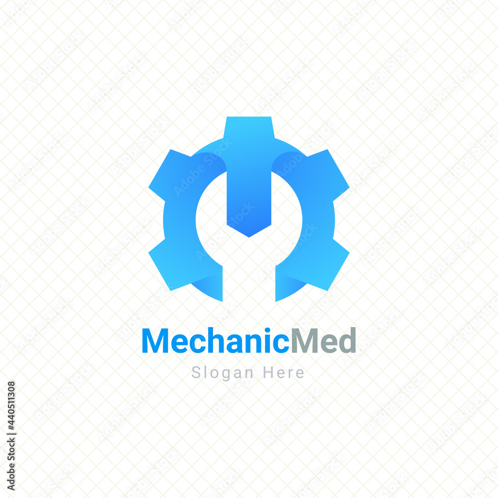 mechanic gear wrench services logo vector graphic design mechanic gear wrench services logo vector graphic design