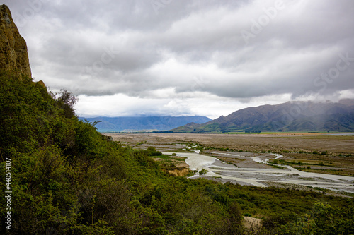 The Ahuriri River as seen from the Clay Cliffs