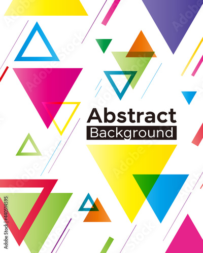 Free Download Dynamic abstract colorful gradient geometric background with triangles and lines. - GFXLoad