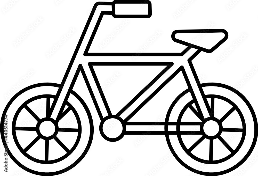 bicycle doodle icon