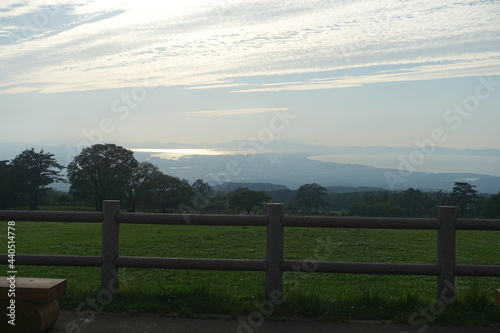 日本の鳥取県の大山の美しい景色