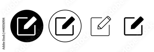 Free Download Edit icon set. edit document icon. edit text icon. pencil. sign up - GFXLoad