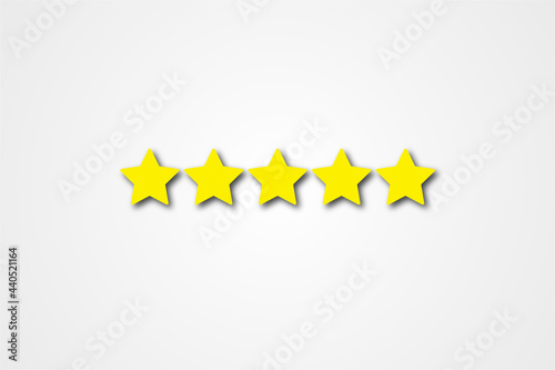 Five stars icon Vector