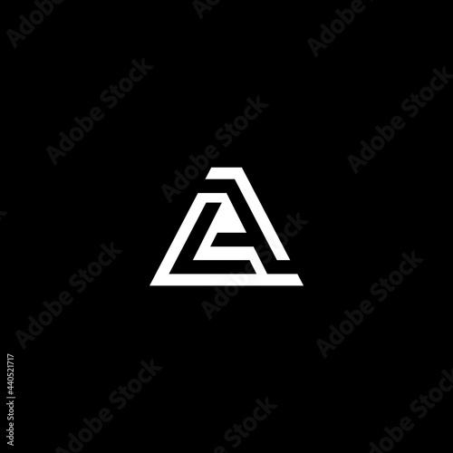 LA initial letters monogram, business logo design.