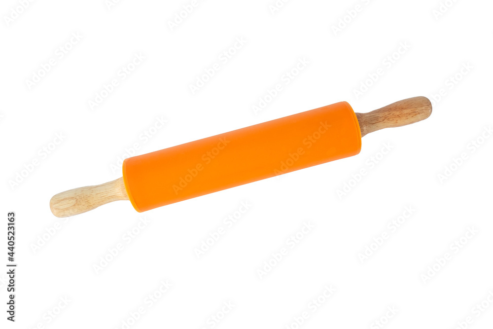 rolling pin isolated on white background