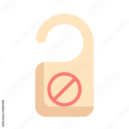 do not disturb flat icon