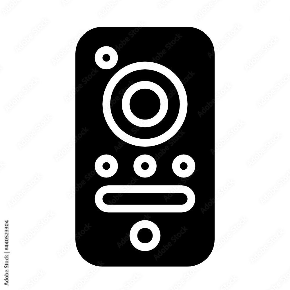 remote control glyph icon remote control glyph icon