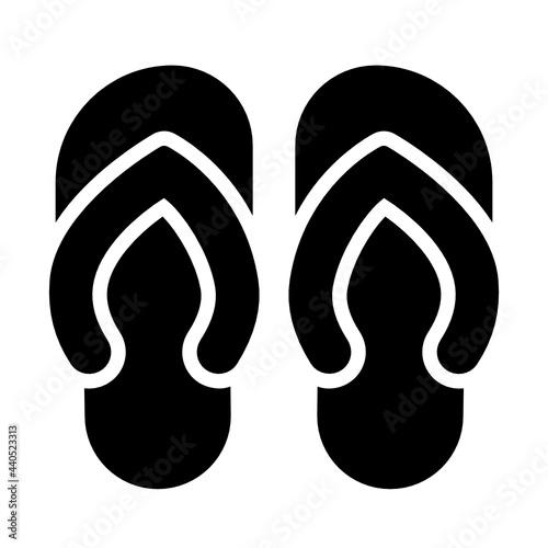 sandals glyph icon