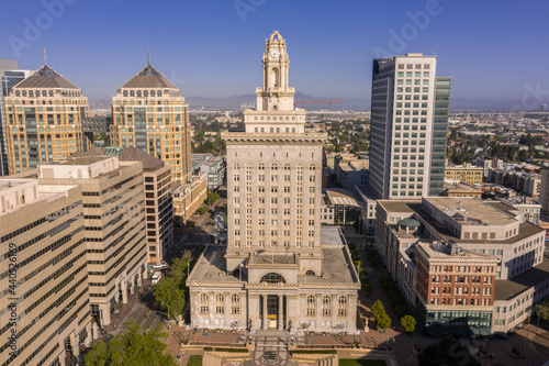 Oakland City Hall from Above in the Morning