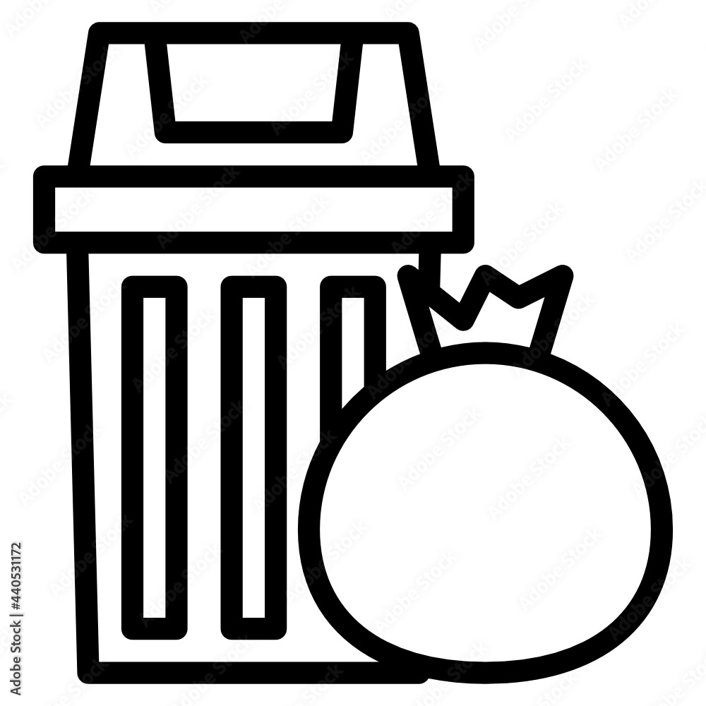 Garbage line icon Garbage line icon