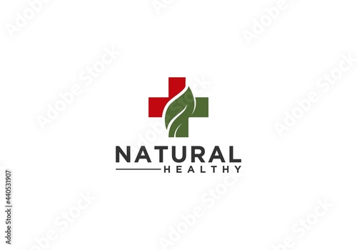 logo natural health in white background