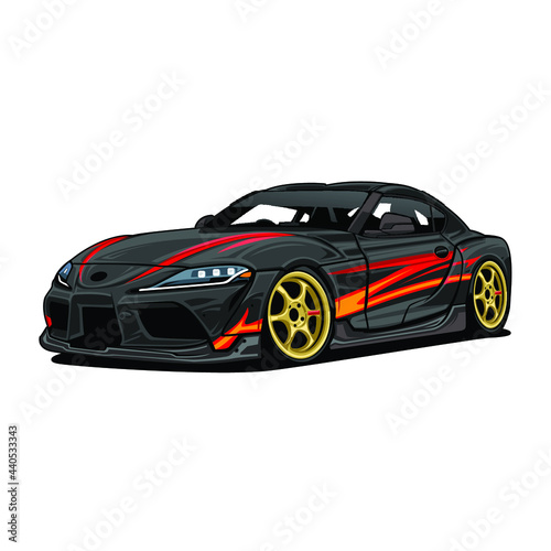  sports car vector