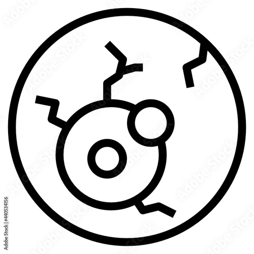 Eyeball line icon