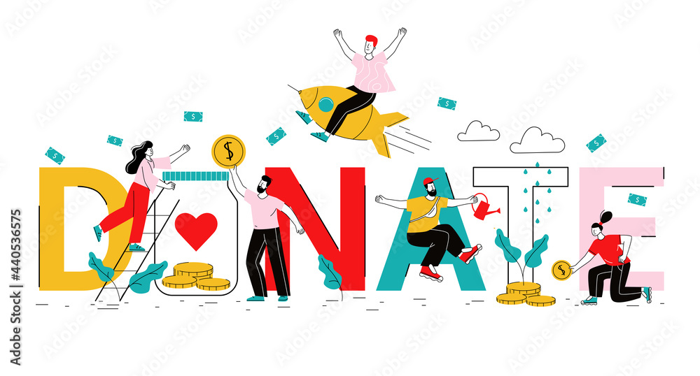 Crowdfunding Trendy Flat Composition Crowdfunding Trendy Flat Composition