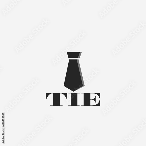 Black tie logo template
