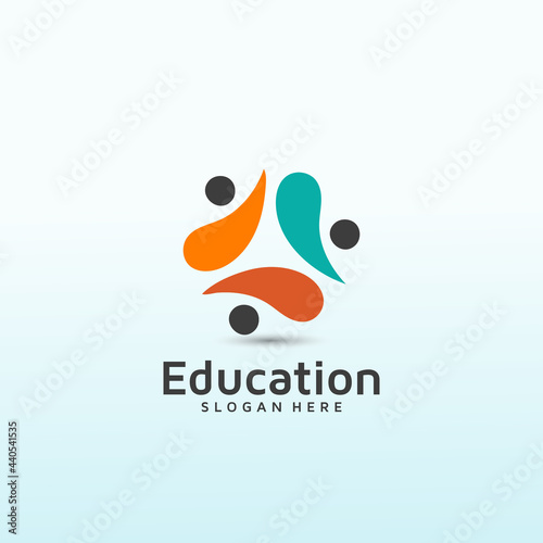 classic and modern design for educational work logo