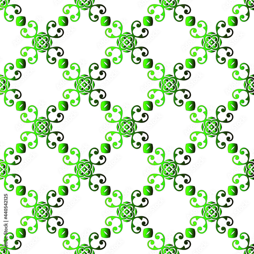 
Geometric vector pattern with black and green gradient. simple ornament for wallpapers and backgrounds.