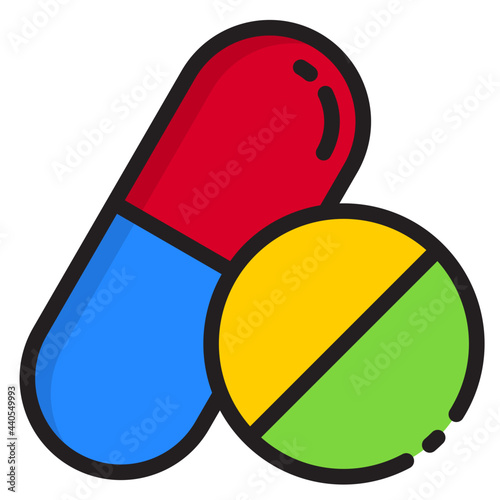 Drugs,expenses,money,business,cost color line style icon