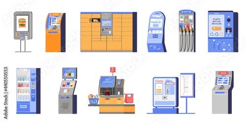 Self Service Terminal Set Flat