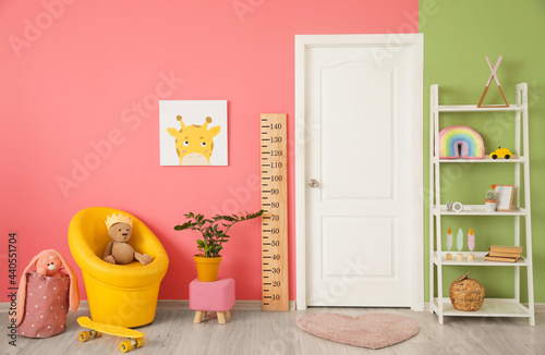 Interior of stylish childre...