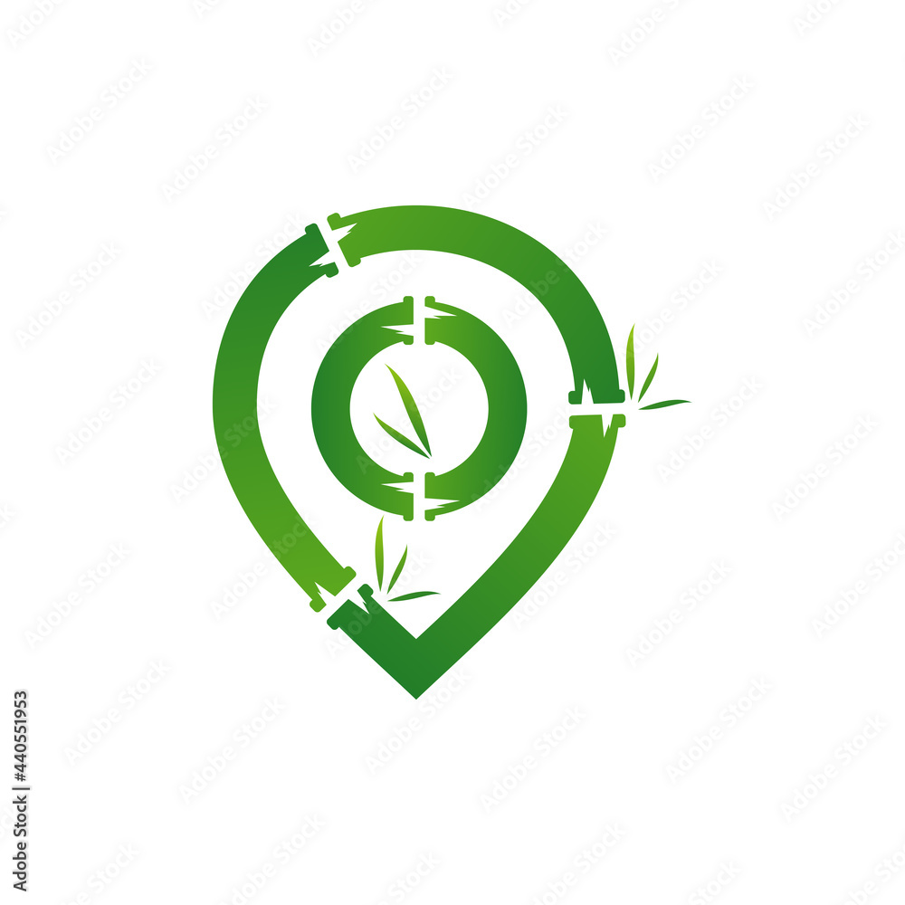 Point Bamboo logo vector template, Creative Bamboo logo design concepts Point Bamboo logo vector template, Creative Bamboo logo design concepts