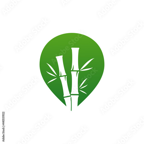 Point Bamboo logo vector template  Creative Bamboo logo design concepts