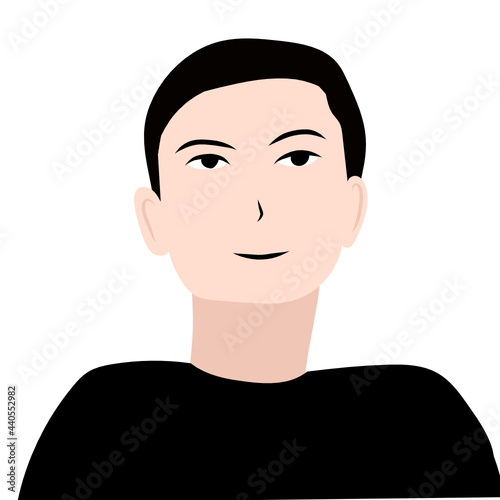 portrait of a man vector icon
