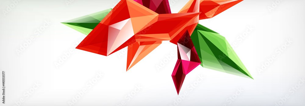 Vector 3d triangles and pyramids abstract background for business or technology presentations, internet posters or web brochure covers Vector 3d triangles and pyramids abstract background for business or technology presentations, internet posters or web brochure covers