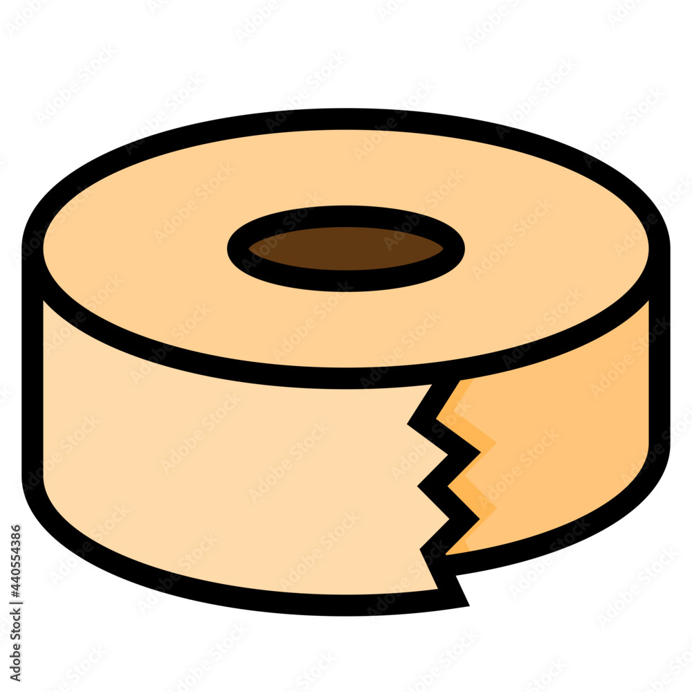 Tape color line style icon Tape color line style icon