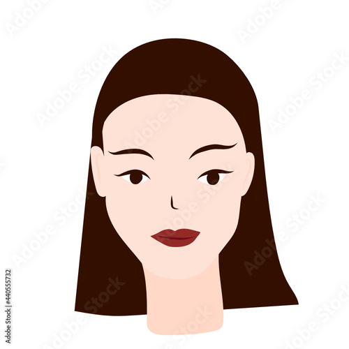 portrait of a woman vector