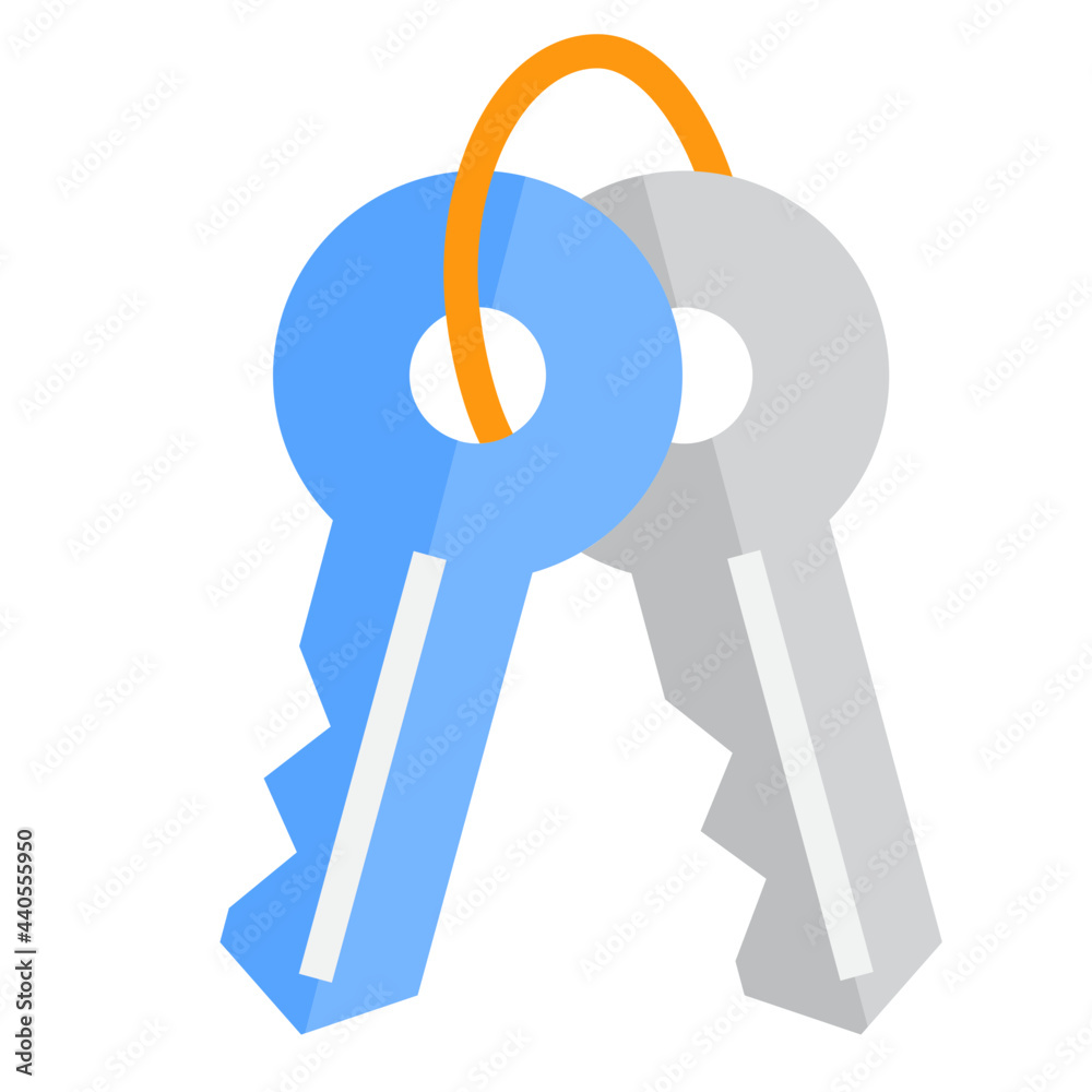 Keys flat style icon Keys flat style icon
