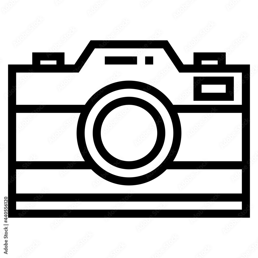 Camera outline style icon