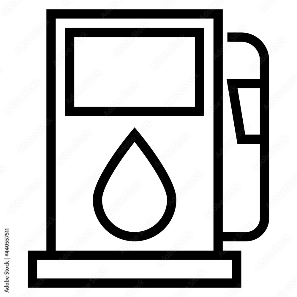 Fuel outline style icon