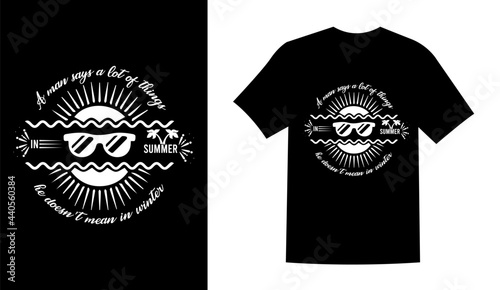 summer t shirt design vector illustration. summer t shirt, summer surfing t shirt. summer sublimation t shirt Vector illustration