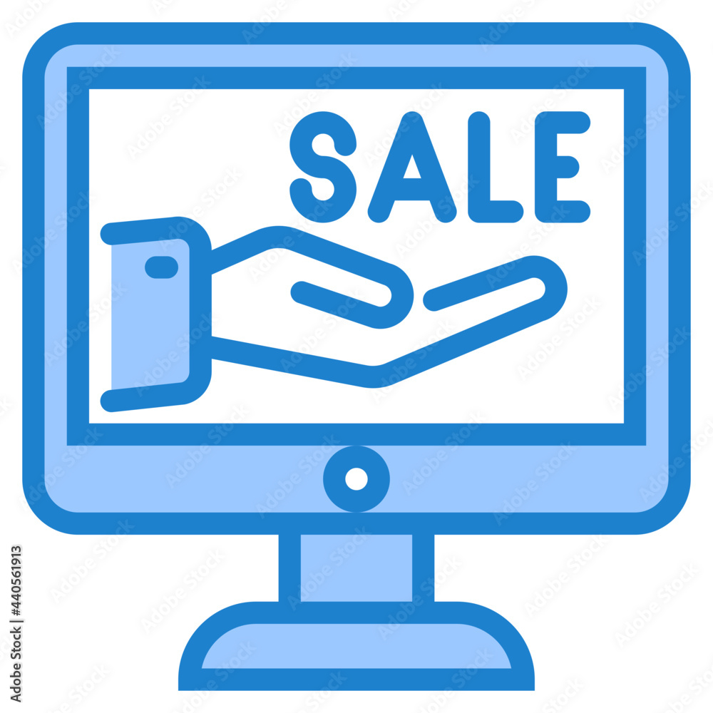 On sale blue style icon On sale blue style icon