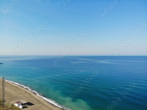 Drohnenaufnahme-Strand in Italien