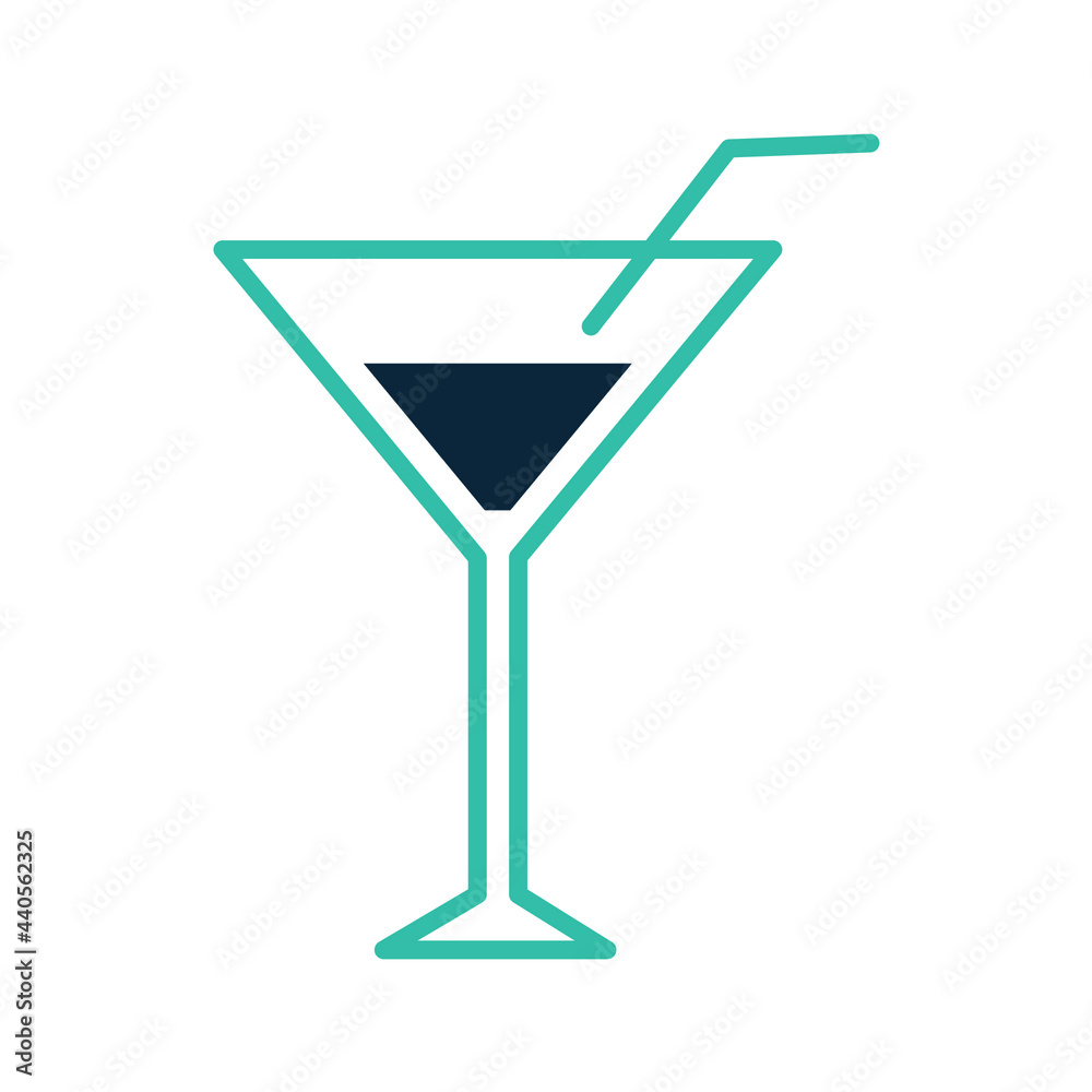 Cocktail icons symbol vector elements for infographic web Cocktail icons symbol vector elements for infographic web