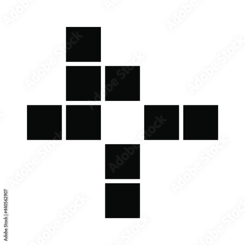 crossword icons symbol vector elements for infographic web